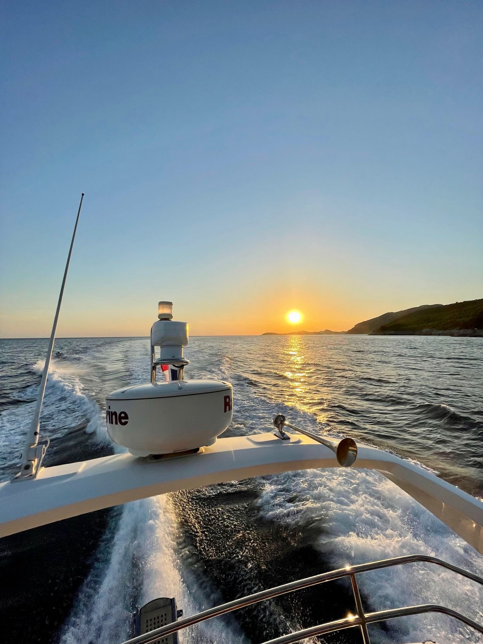 Romantic proposal on a yacht in Dubrovnik at sunset